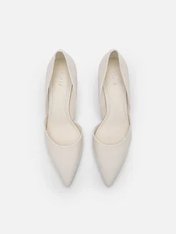 Rocco Leather Heel D'Orsay Pumps