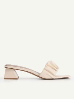 Ruched Heel Mules