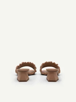 Ruched Heel Mules
