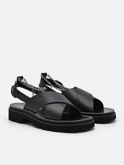 Slingback Cross Strap Sandals