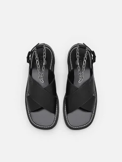 Slingback Cross Strap Sandals