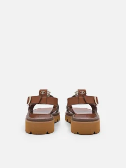 Slingback Cross Strap Sandals
