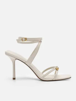 Sofia Leather Heel Sandals