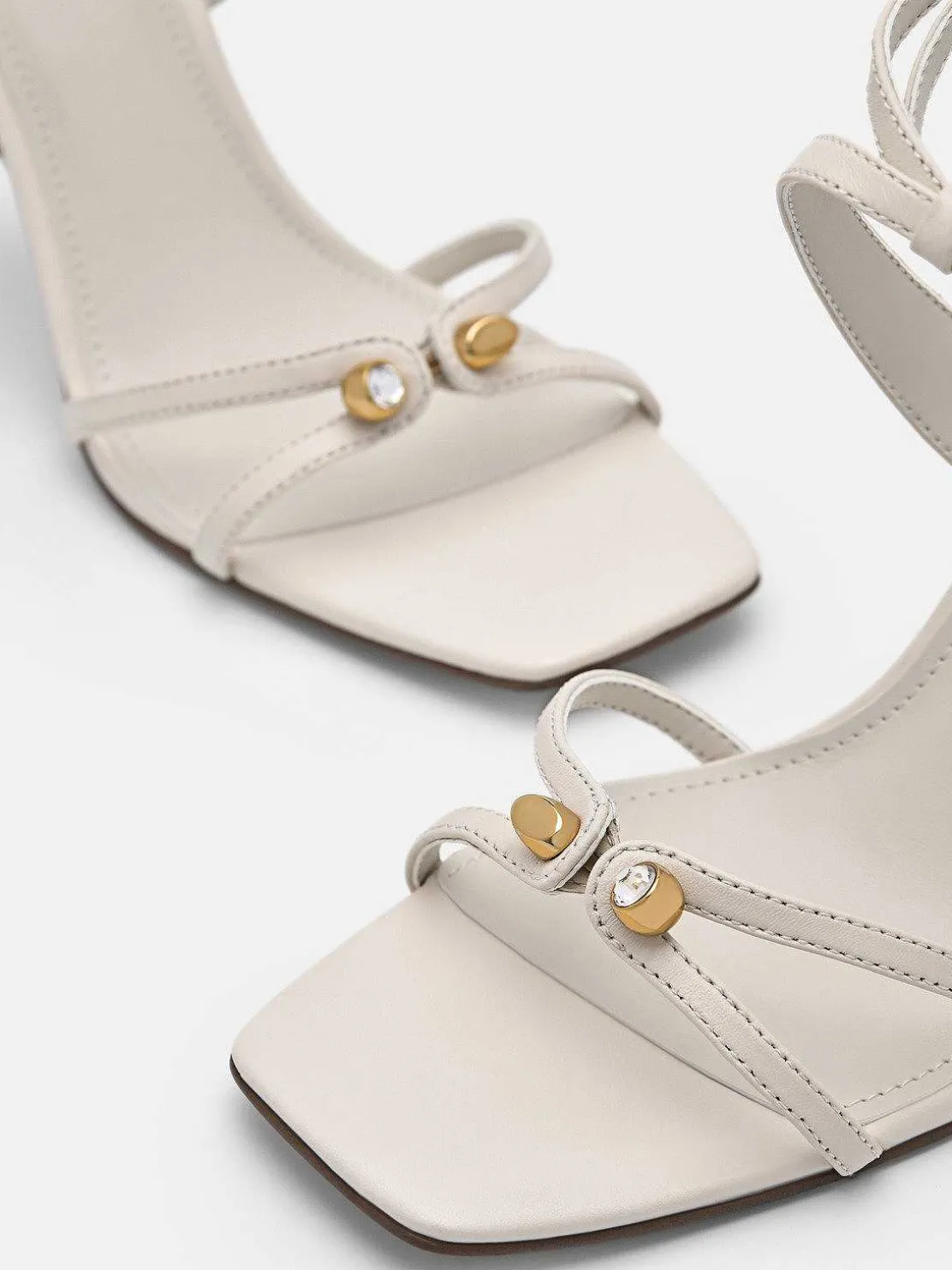 Sofia Leather Heel Sandals