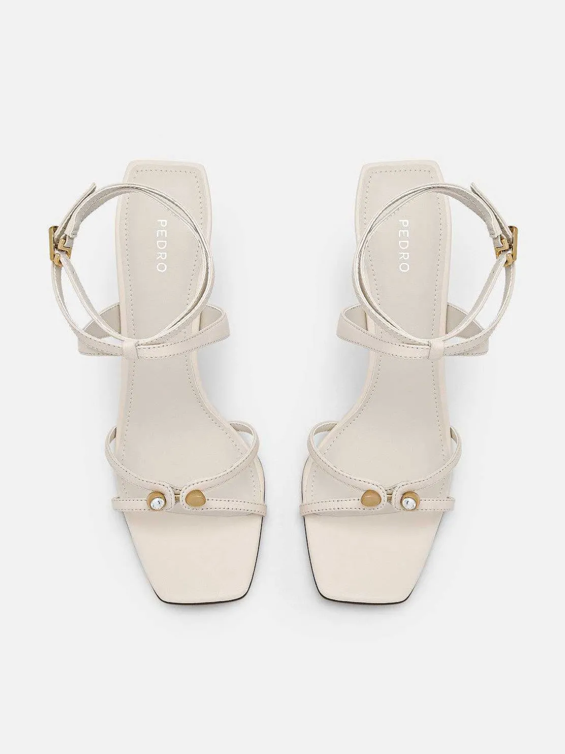 Sofia Leather Heel Sandals