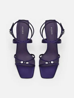 Sofia Leather Heel Sandals