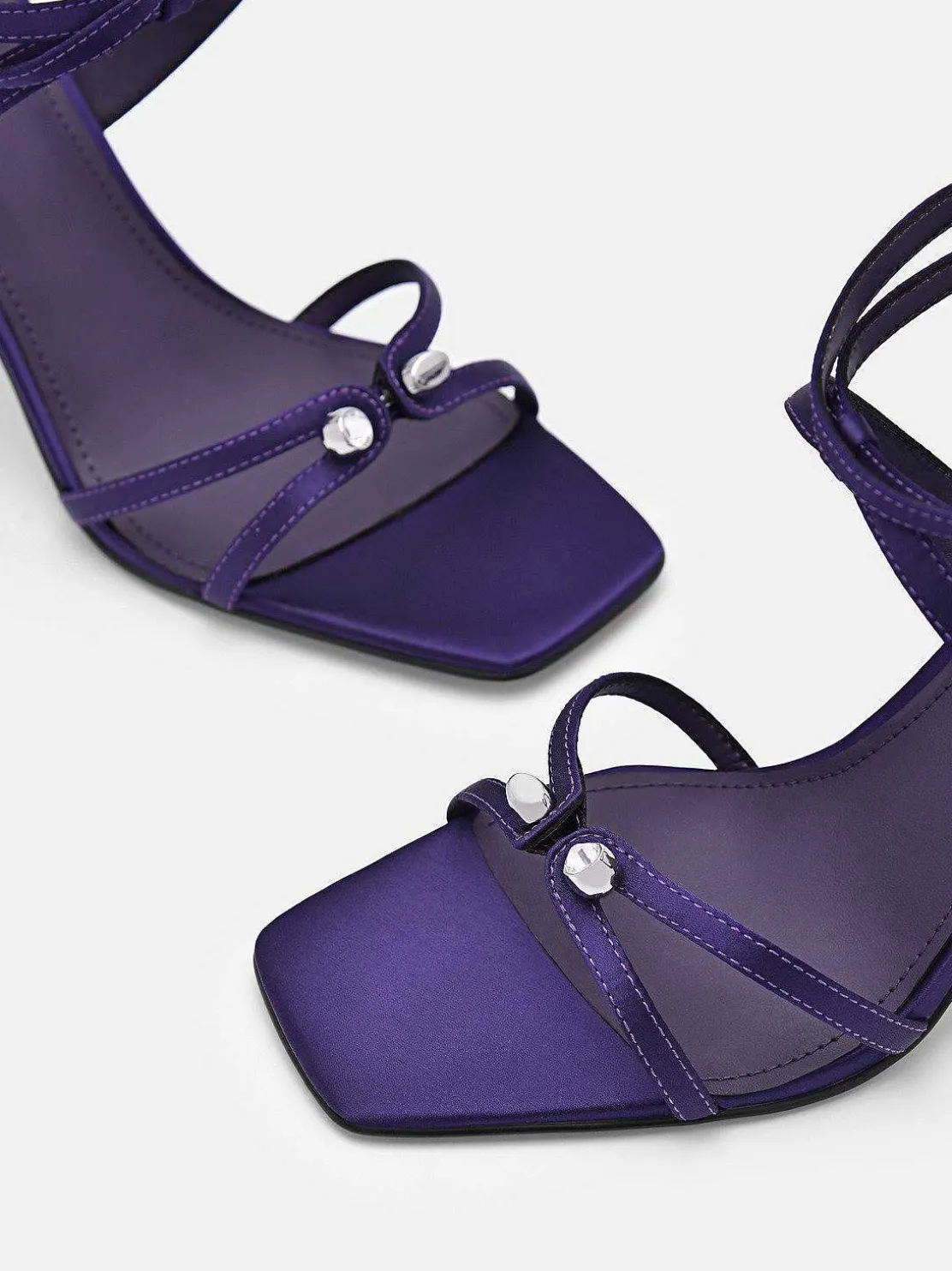 Sofia Leather Heel Sandals