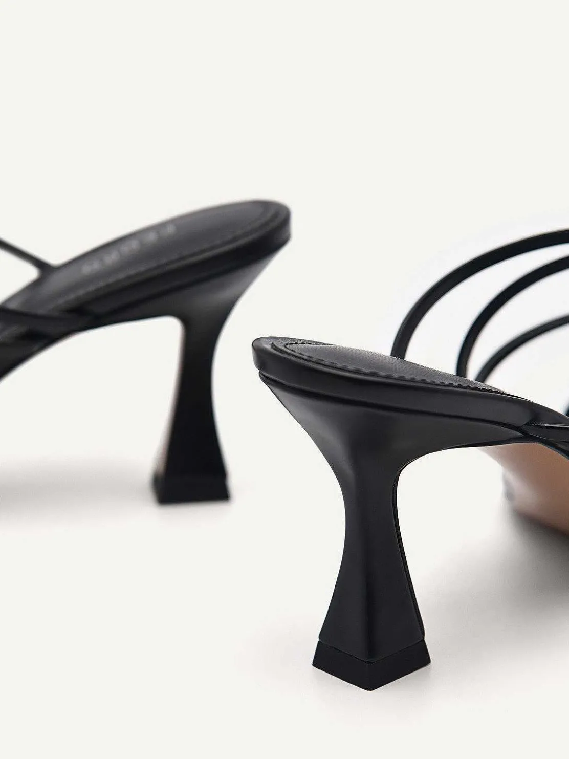 Strappy Heel Sandals - Black