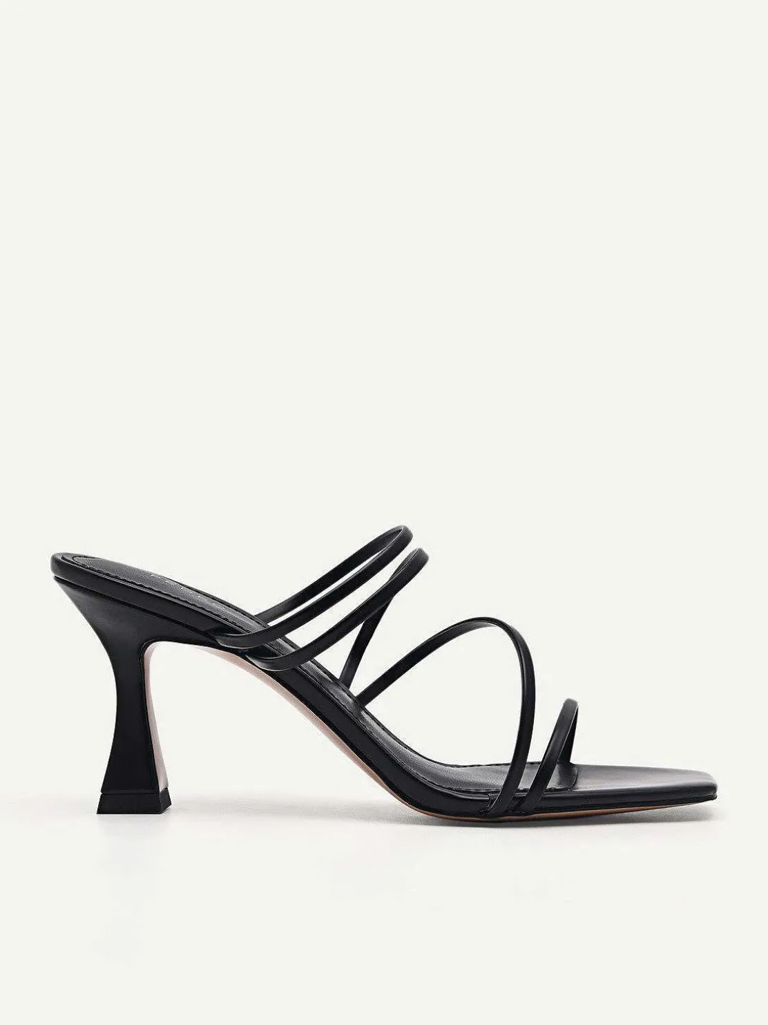 Strappy Heel Sandals - Black