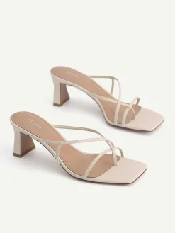 Strappy Toe Loop Heel Sandals