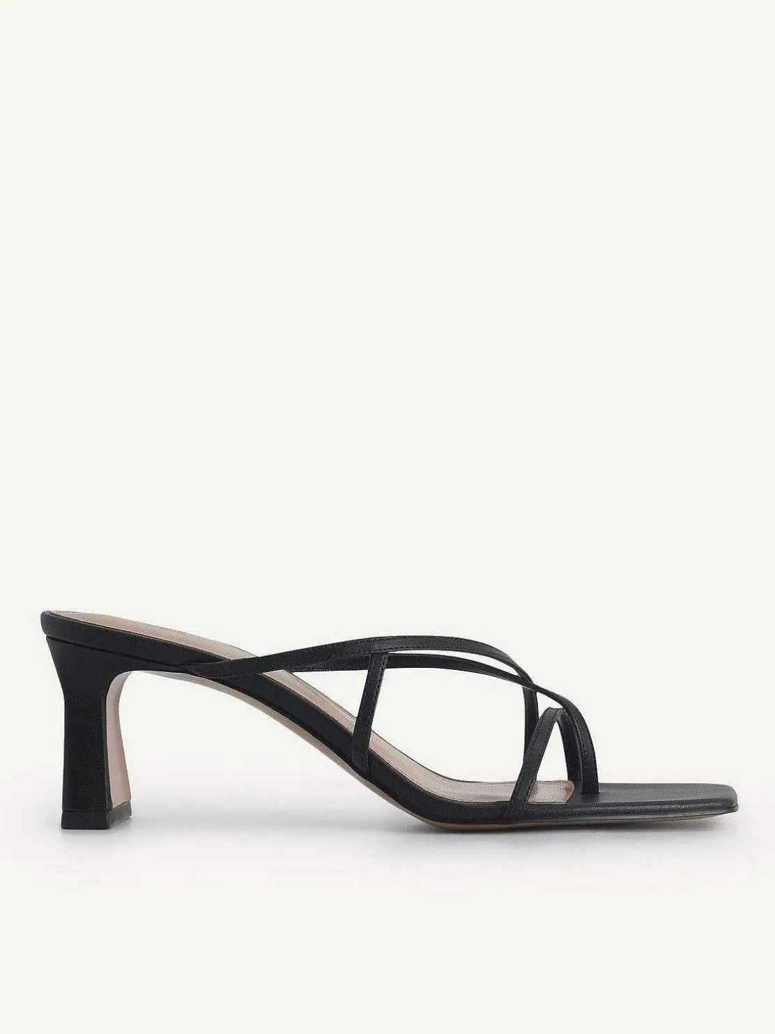 Strappy Toe Loop Heel Sandals
