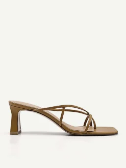 Strappy Toe Loop Heel Sandals