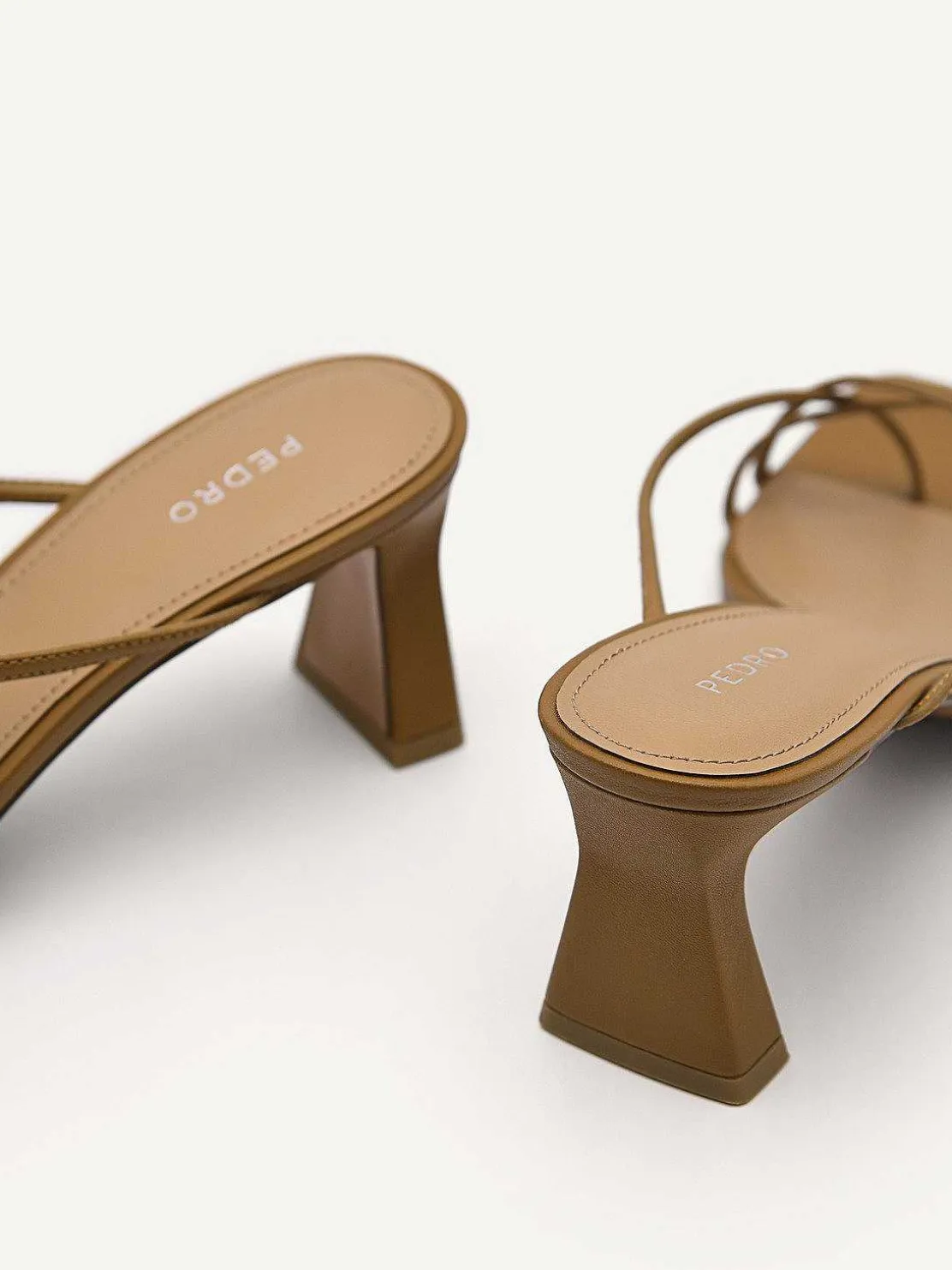Strappy Toe Loop Heel Sandals