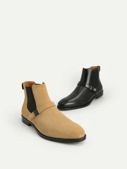 Suede Strapped Boots