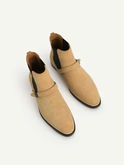 Suede Strapped Boots