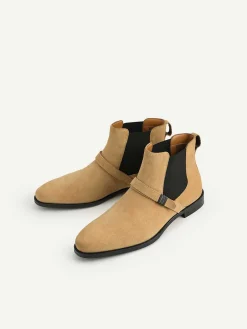 Suede Strapped Boots