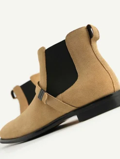 Suede Strapped Boots