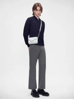 Taper Leather Boxy Sling Bag