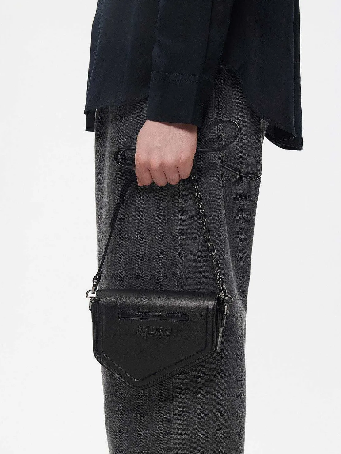 Taper Leather Mini Sling Bag
