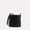 Tweed Drawstring Bucket Bag