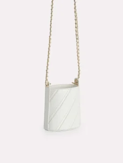 Tweed Drawstring Bucket Bag