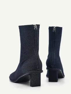 Vanessa Denim Ankle Boots