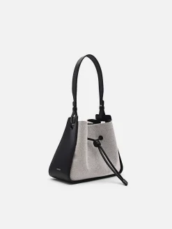 Yasmin Linen Bucket Bag