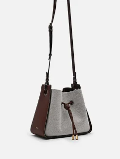 Yasmin Linen Bucket Bag